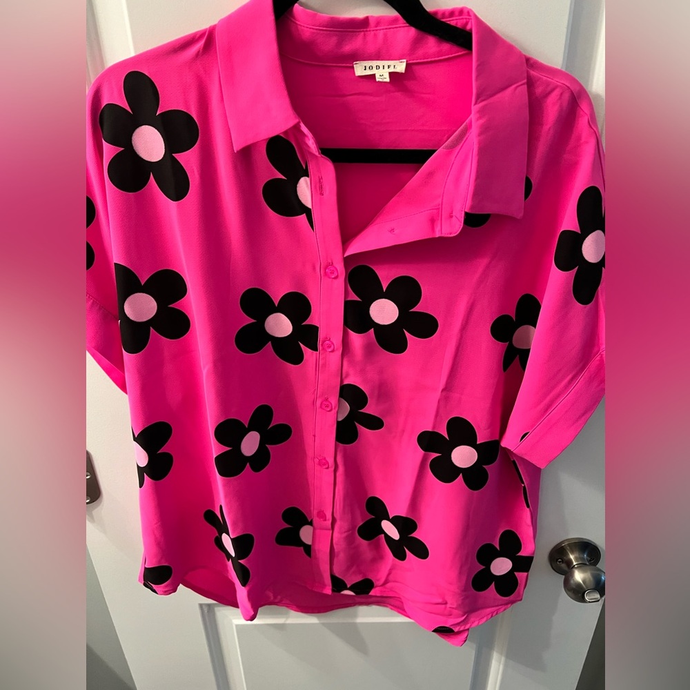 Jodifl short sleeve daisy top